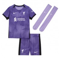 Camisa de time de futebol Liverpool Luis Diaz #7 Replicas 3º Equipamento Infantil 2023-24 Manga Curta (+ Calças curtas)